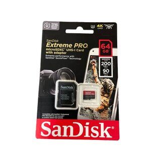 SanDisk Extreme Pro microSDXC UHS-1 Card with Adapter NEW 64gb